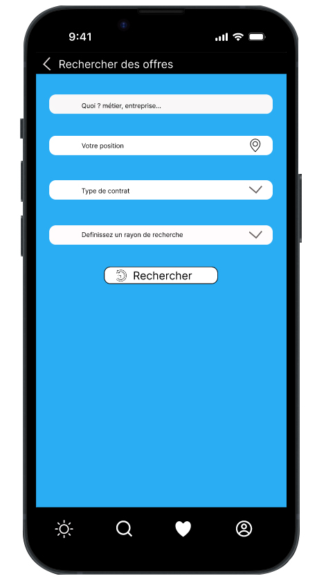 interface de météojob